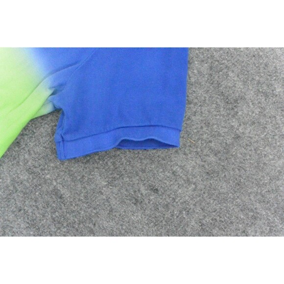Polo Ralph Lauren Shirt Mens‎ Med Custom Fit Blue Green Pink Color Block - Picture 5 of 9
